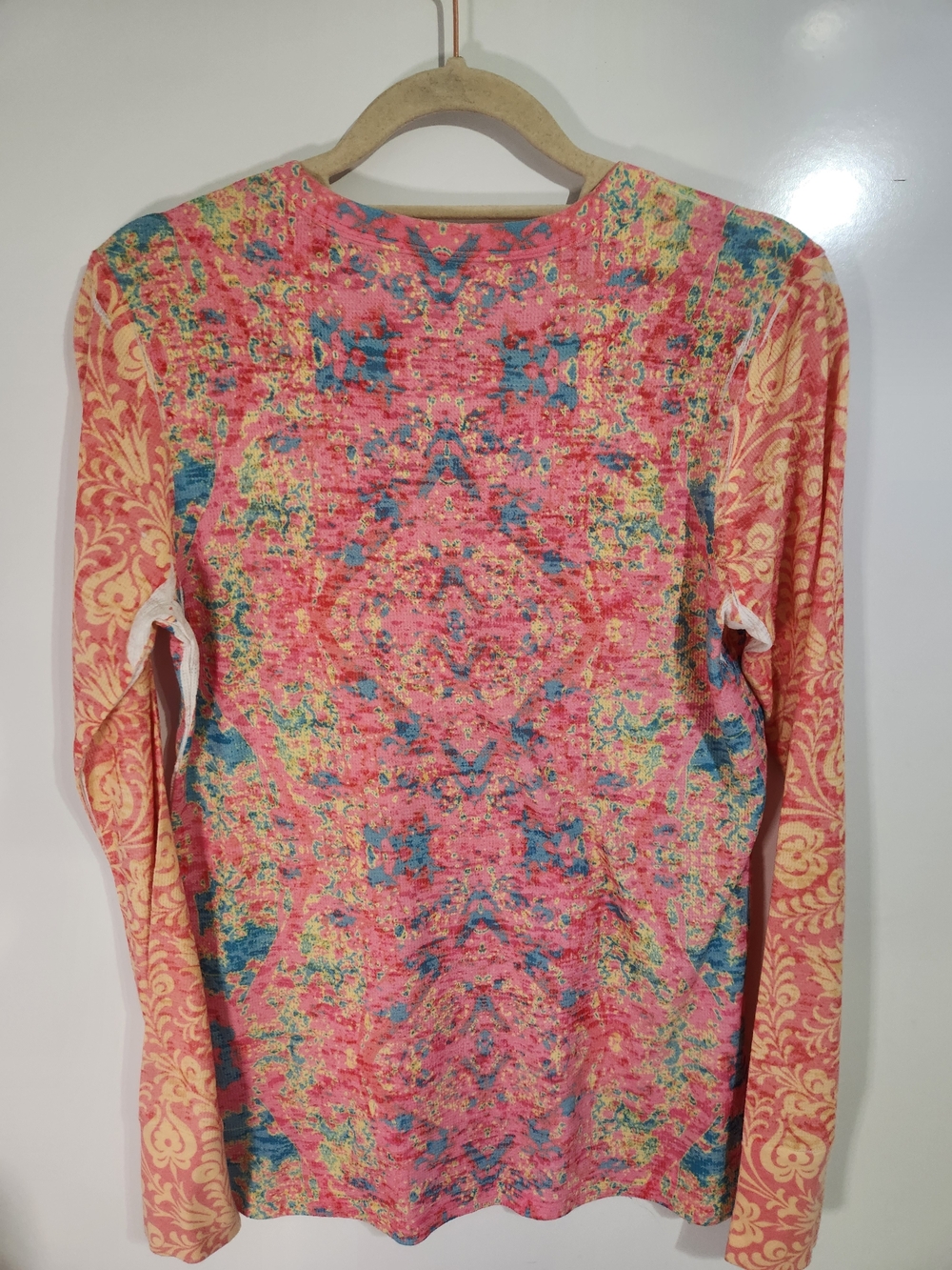 Before+ Again Long-Sleeve Top - Pink Multi, Size Med - Picture 4 of 6